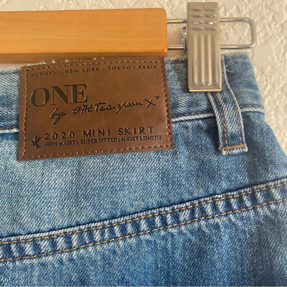 One Teaspoon Mini High Waist Denim Skirts - Picture 9 of 9
